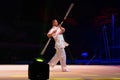 Chinese Wushu gymnasts